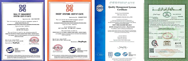 Certificación de calidad del producto